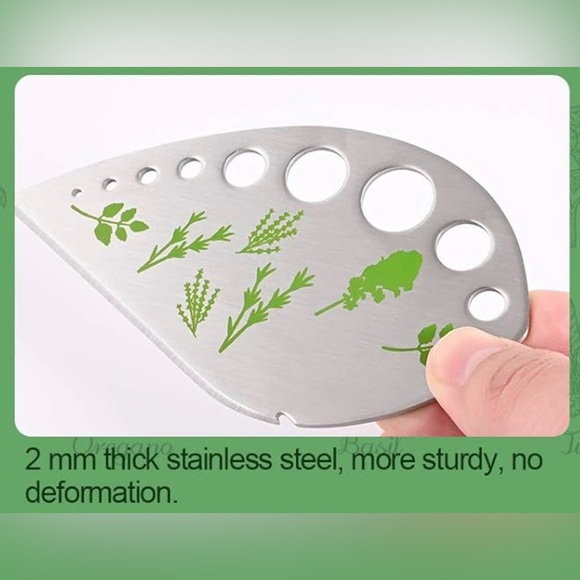 Stainless Steel Herb Stripper/Cutter, for Oregano, Rosemary, Thyme, Kale - Picture 5 of 7
